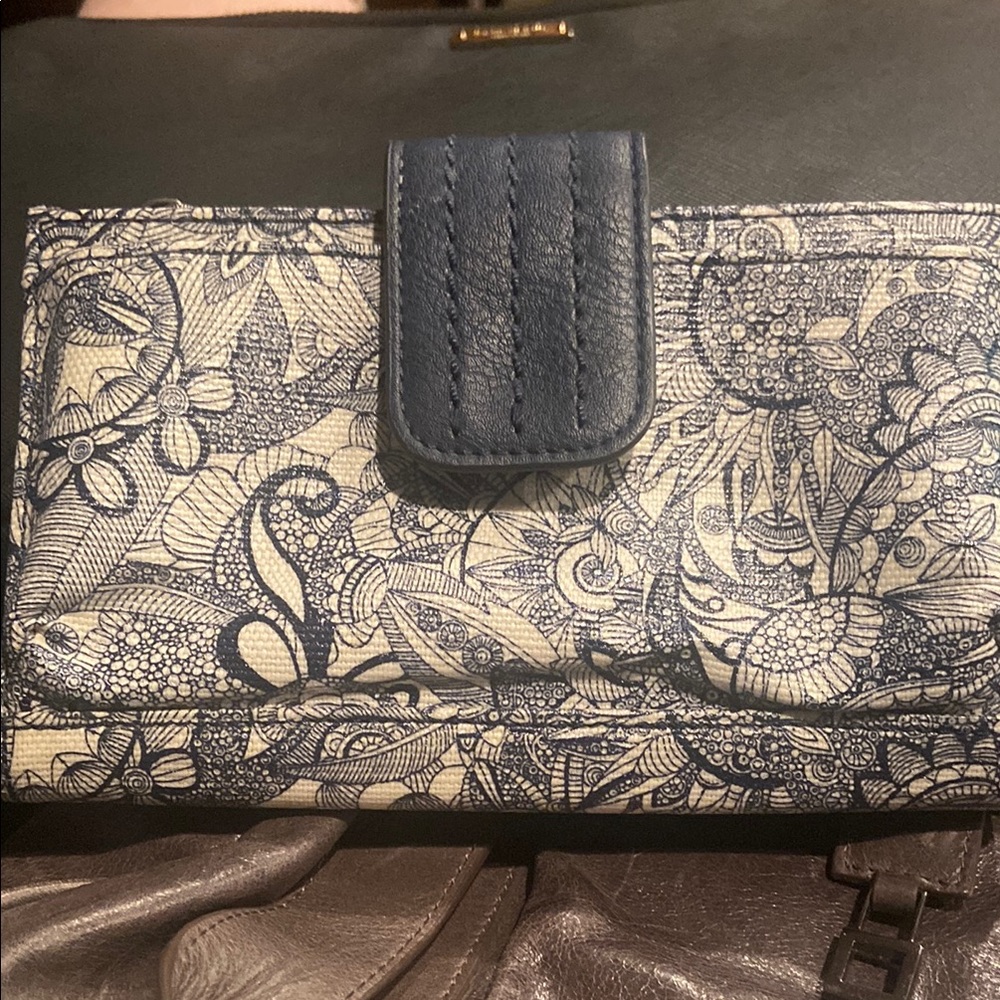 Sakroots Blue and Cream Paisley Wallet